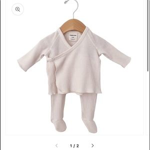 Organic Waffle Kimono & Pant Set